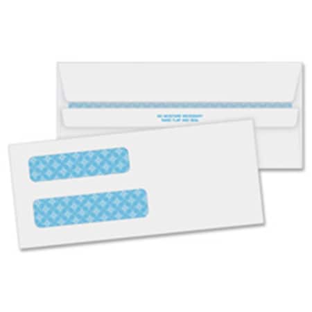 Business Source Dbl Window Envelopes, No. .63 in., 3.63 in. x .63 in., 500-BX, WE BU463776
